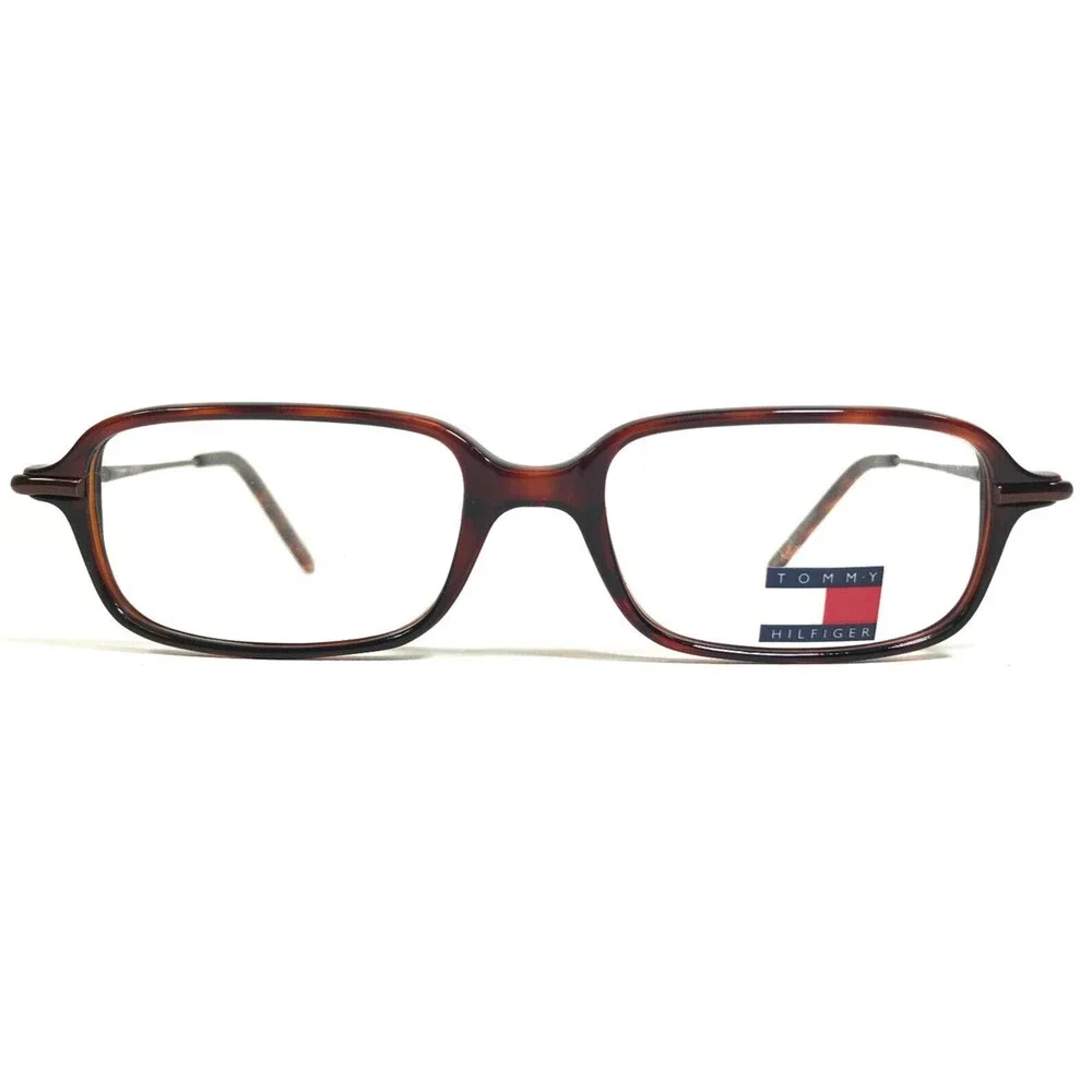 Tommy Hilfiger Eyeglasses Frames TH302 078 Brown Tortoise Rectangular 51-17-135